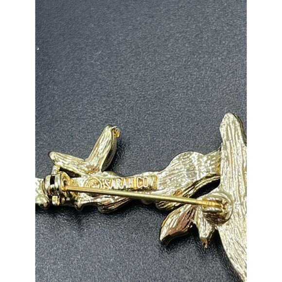Sarah Cov Vintage 1964 ABC Collection Gold
Tone Initial L Bamboo Branch Brooch - Picture 6 of 7